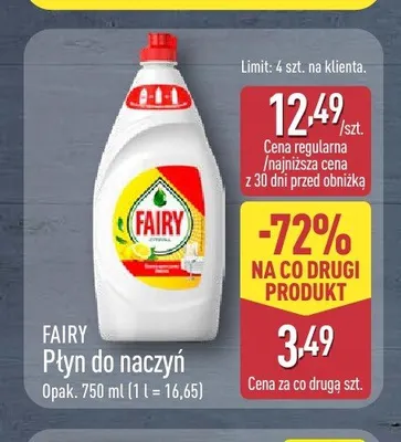 Płyn do naczyń Fairy promocja w Aldi
