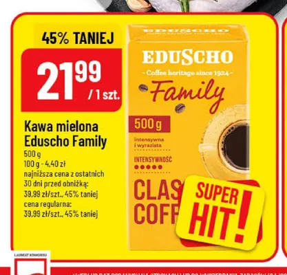 Kawa mielona Eduscho Family promocja w POLOmarket