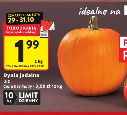 Dynia jadalna luzem promocja w Intermarche