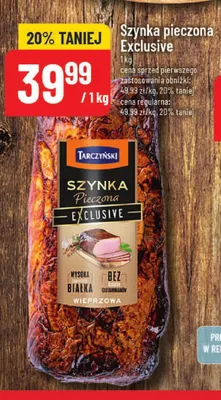 Szynka pieczona Exclusive Tarczyński promocja w POLOmarket