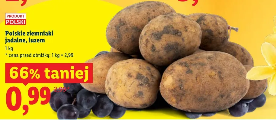 Ziemniaki jadalne, luzem promocja w Lidl