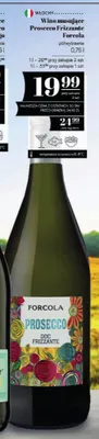 Wino musujące Prosecco Frizzante Forcola półwytrawne promocja w POLOmarket