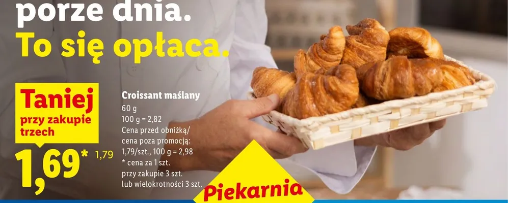 Croissant maślany promocja w Lidl