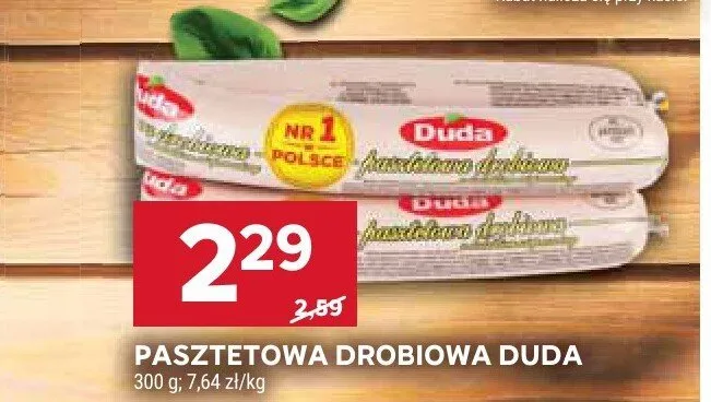 Pasztetowa drobiowa Duda promocja w Stokrotka