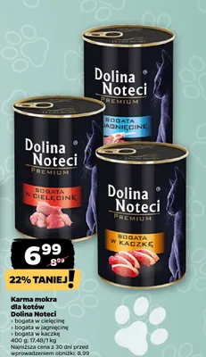 Karma mokra dla kotów bogata w kaczkę promocja w Netto