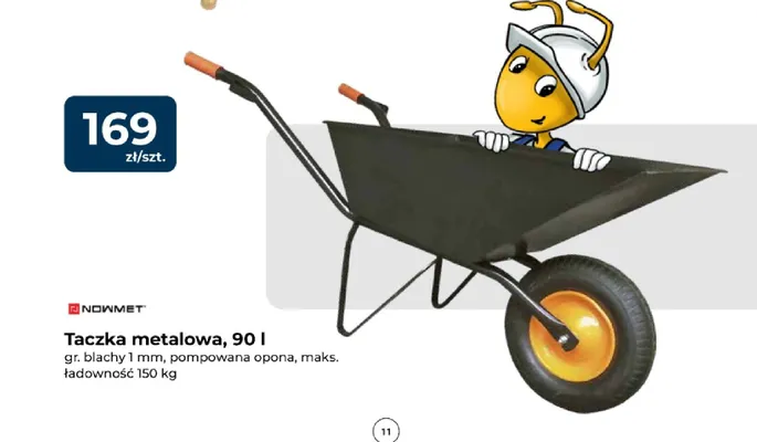 Taczka metalowa NOWMET 90 l promocja w PSB Mrówka