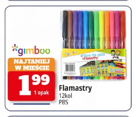 Flamastry Gimboo promocja w Leclerc