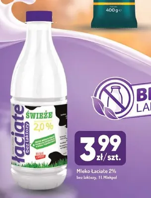 Mleko Łaciate bez laktozy 2% promocja w Avita