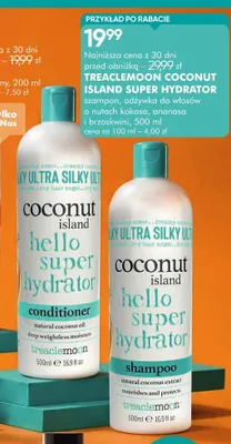 Szampon do włosów Treaclemoon Coconut Island Hello Super Hydrator promocja w Super-Pharm
