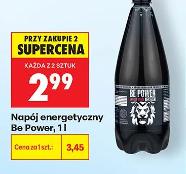 Napój energetyczny Be Power promocja w Biedronka