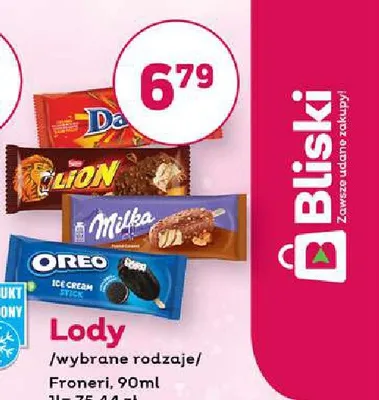 Lody Lion promocja w Bliski