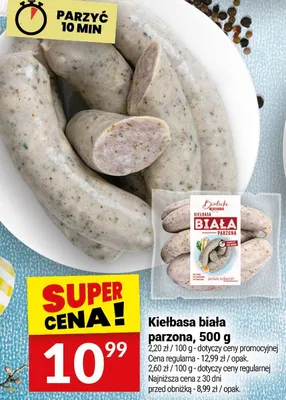 Kiełbasa biała parzona promocja w Twój Market