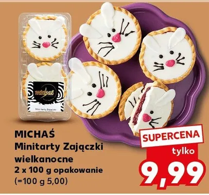 Minitarty Zajączki wielkanocne promocja w Kaufland