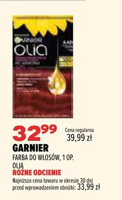 Farba do włosów Olia Garnier promocja w Drogerie Natura