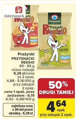 Prażynki Przysnacki Reksio Intersnack promocja w Carrefour Market