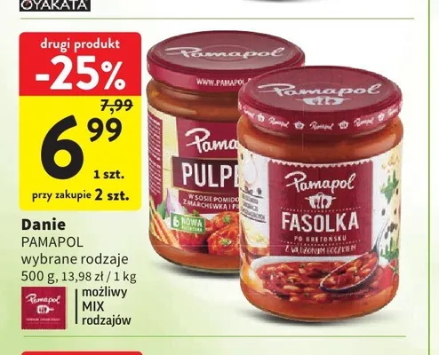 Pulpety w sosie pomidorowym Pamapol promocja w Intermarche