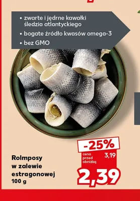 Rolmopsy w zalewie estragonowej promocja w Kaufland