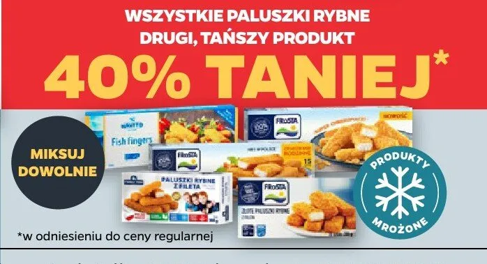 Paluszki rybne (różne rodzaje) promocja w Netto
