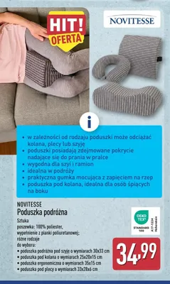 Poduszka pod plecy Novitesse promocja w Aldi
