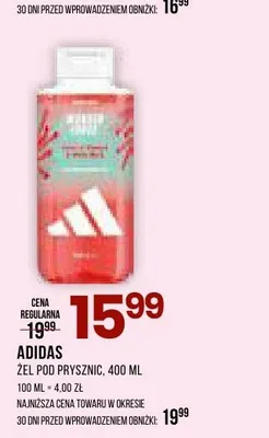Żel pod prysznic Adidas promocja w Drogerie Natura