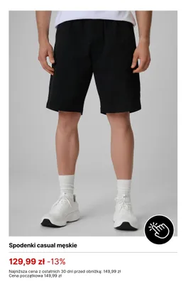 Spodenki casual męskie 4F promocja w 4F