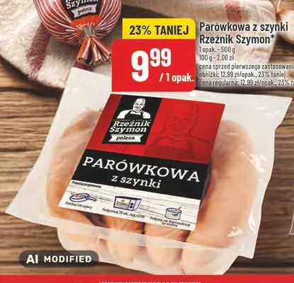 Parówkowa z szynki Rzeźnik Szymon promocja w POLOmarket