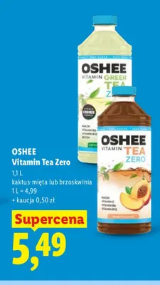 Napój herbaciany Vitamin Tea Zero kaktus-mięta Oshee promocja w Lidl