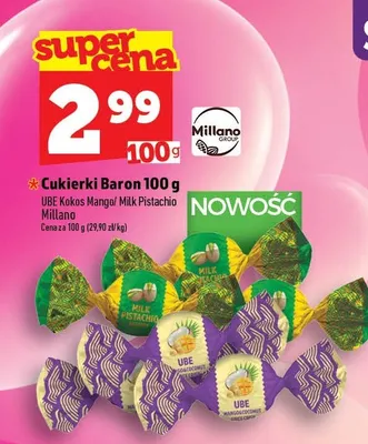Cukierki Baron Milk Pistachio promocja w TOPAZ