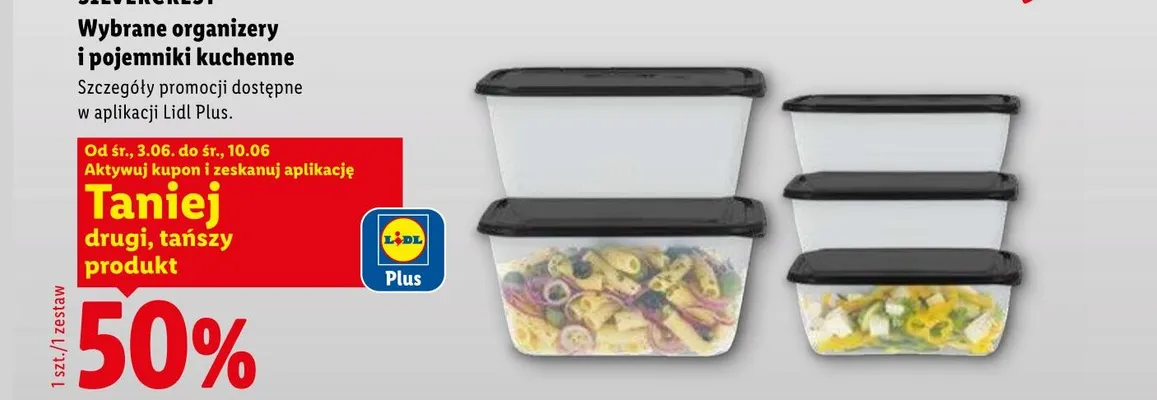 Wybrane organizery i pojemniki kuchenne SILVERCREST promocja w Lidl
