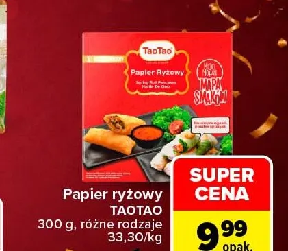 Papier ryżowy TaoTao promocja w Carrefour Market