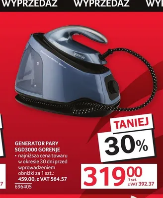 Generator pary Gorenje promocja w Selgros