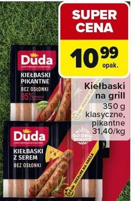 Kiełbaski pikantne bez osłonek promocja w Carrefour Market