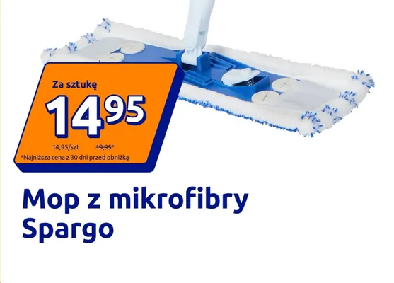 Mop z mikrofibry Spargo promocja w Action