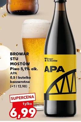 Piwo 5,1% alk. APA promocja w Kaufland