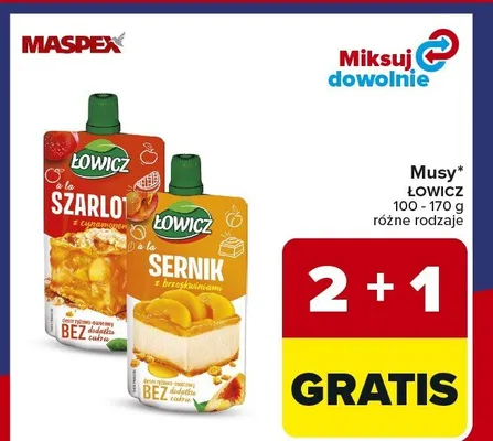 Musy Sernik, Szarlotka promocja w Carrefour