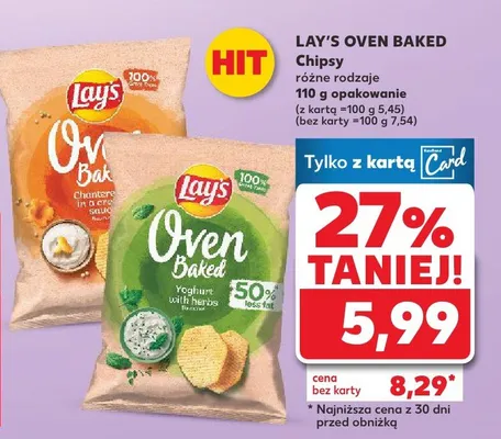 Chipsy różne rodzaje promocja w Kaufland