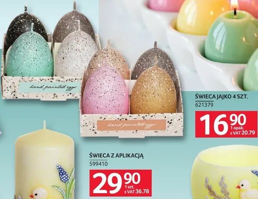 Świeca jajko 4 szt. promocja w Selgros