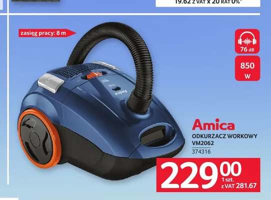 Odkurzacz workowy VM2062 Amica promocja w Selgros