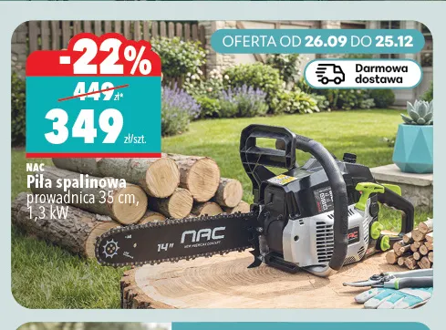 Piła spalinowa prowadnica 35 cm Nac promocja w Biedronka Home