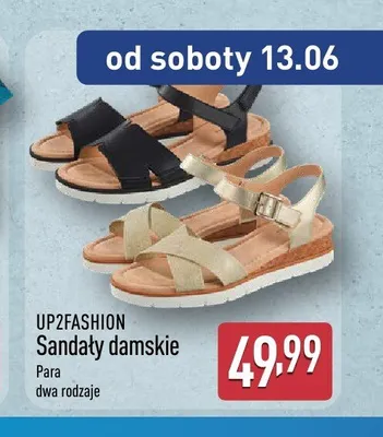 Sandały damskie Up2fashion promocja w Aldi