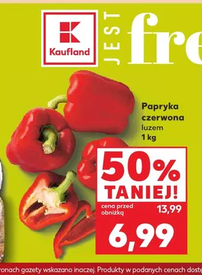 Papryka czerwona promocja w Kaufland