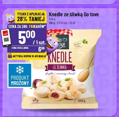 Knedle ze śliwką Go tove promocja w POLOmarket