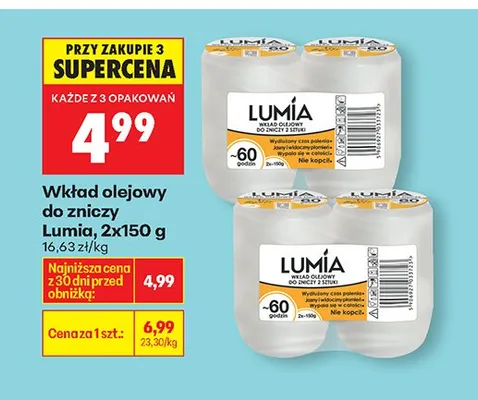 Wkład olejowy do zniczy promocja w Biedronka