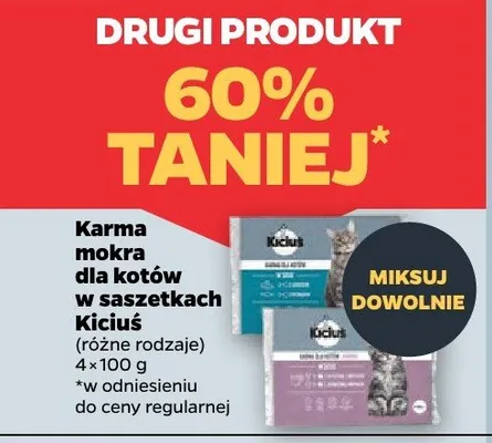 Karma mokra dla kotów w saszetkach promocja w Netto