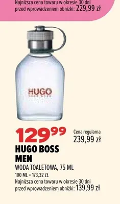 Woda toaletowa Hugo Boss Men promocja w Drogerie Natura