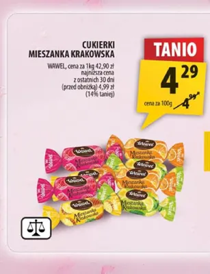 Cukierki Mieszanka Krakowska Wawel promocja w Arhelan