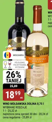 Wino Mołdawska Dolina wybrane rodzaje promocja w bi1