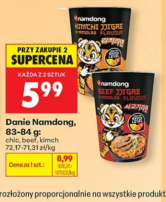 Danie Namdong beef promocja w Biedronka