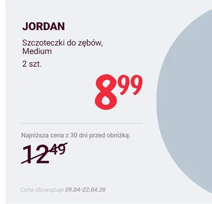 Szczoteczki do zębów Medium promocja w Rossmann