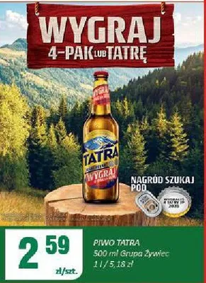 Piwo Tatra promocja w Chorten